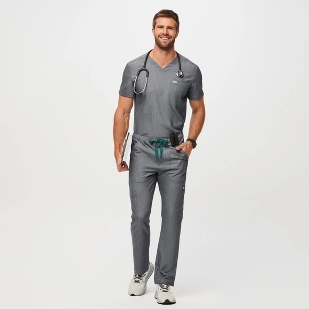 Figs Scrub Set Graphite Grey Men’s Size Medium